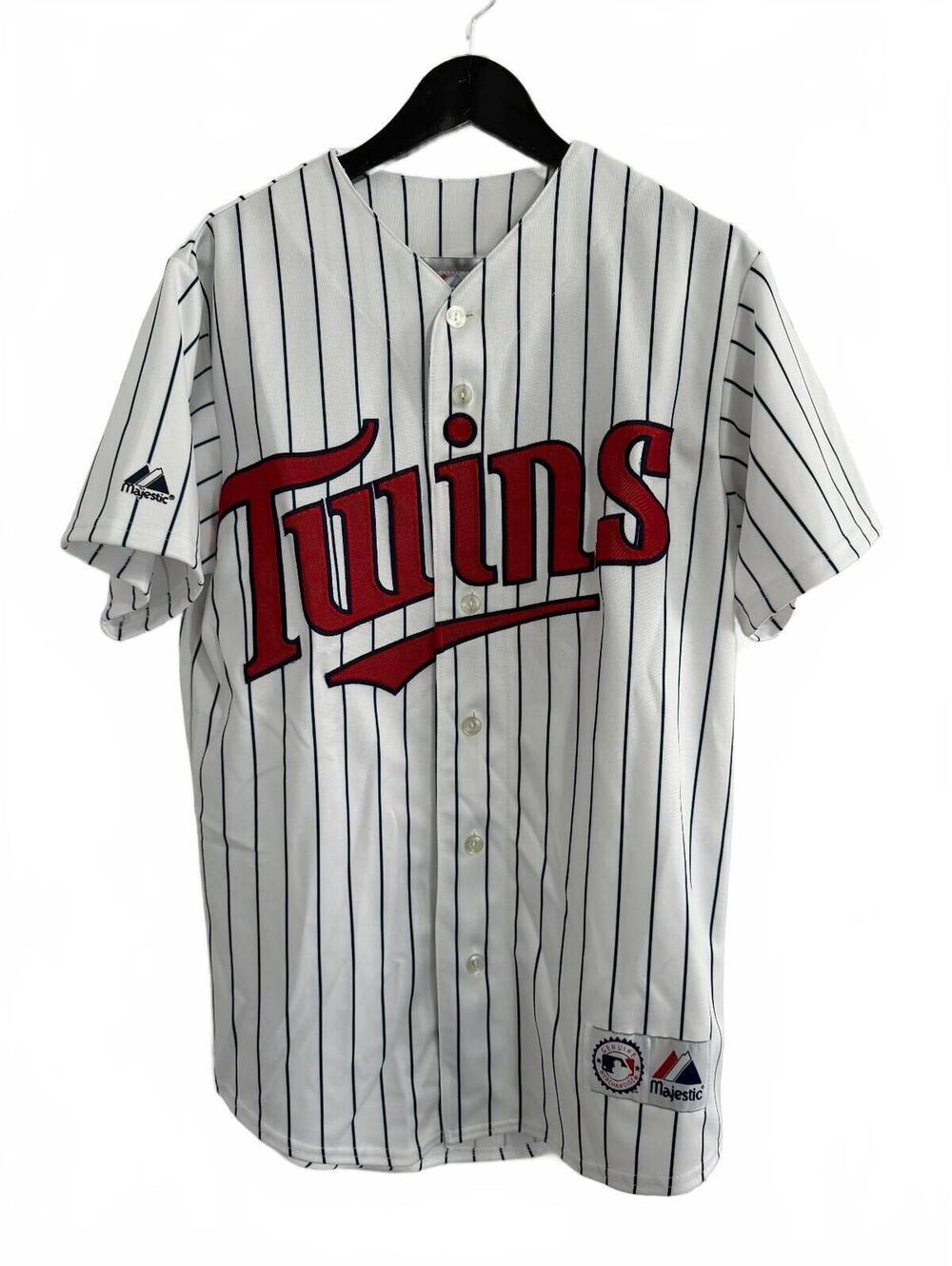 Justin Morneau Minnesota Twins Pinstripe Jersey Size Medium